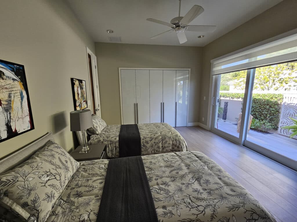 Bedroom with a custom closet job in Marco Island