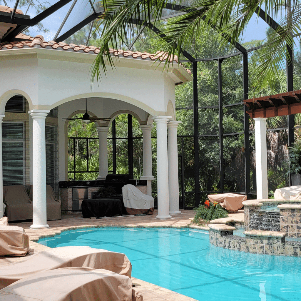 Custom home pools